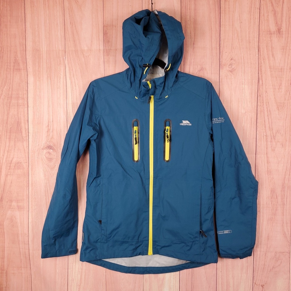 Trespass Radium TP100 Mens Jacket‎ Sz XS Full Zip Waterproof Lightweight